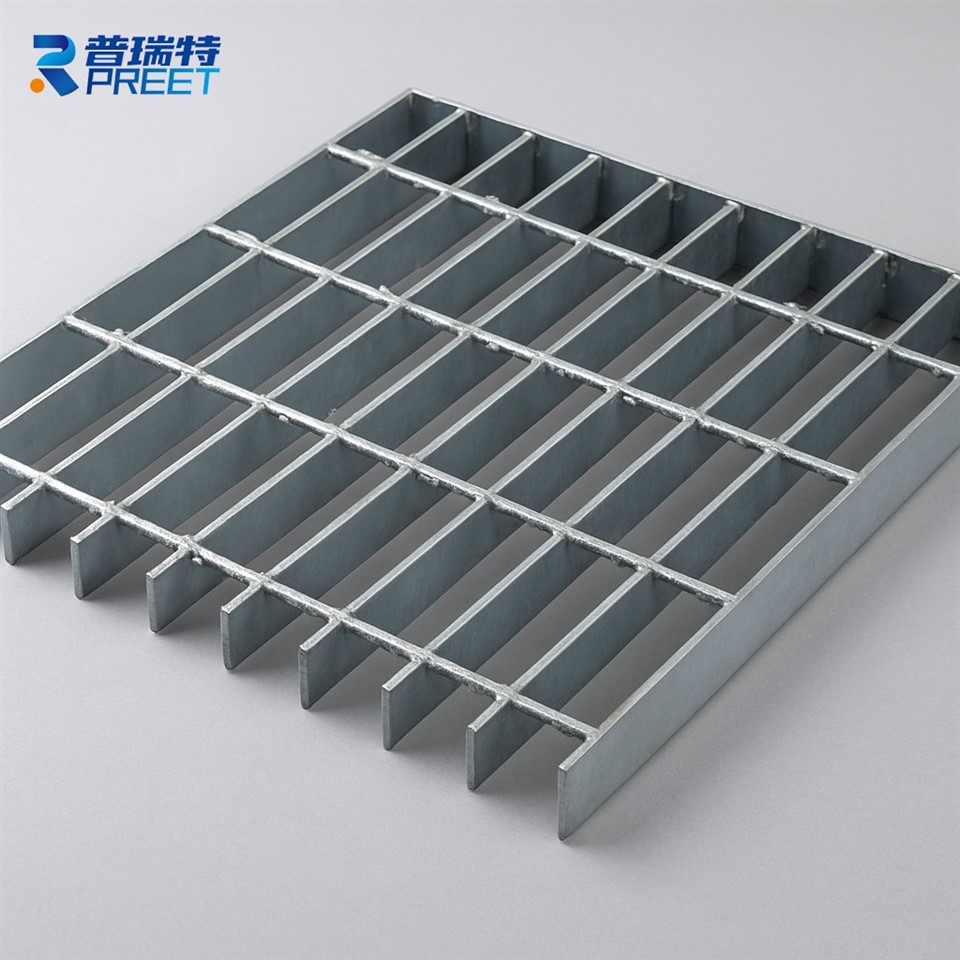 Galvanis Steel Bar Grating untuk platform industri dan trotoar